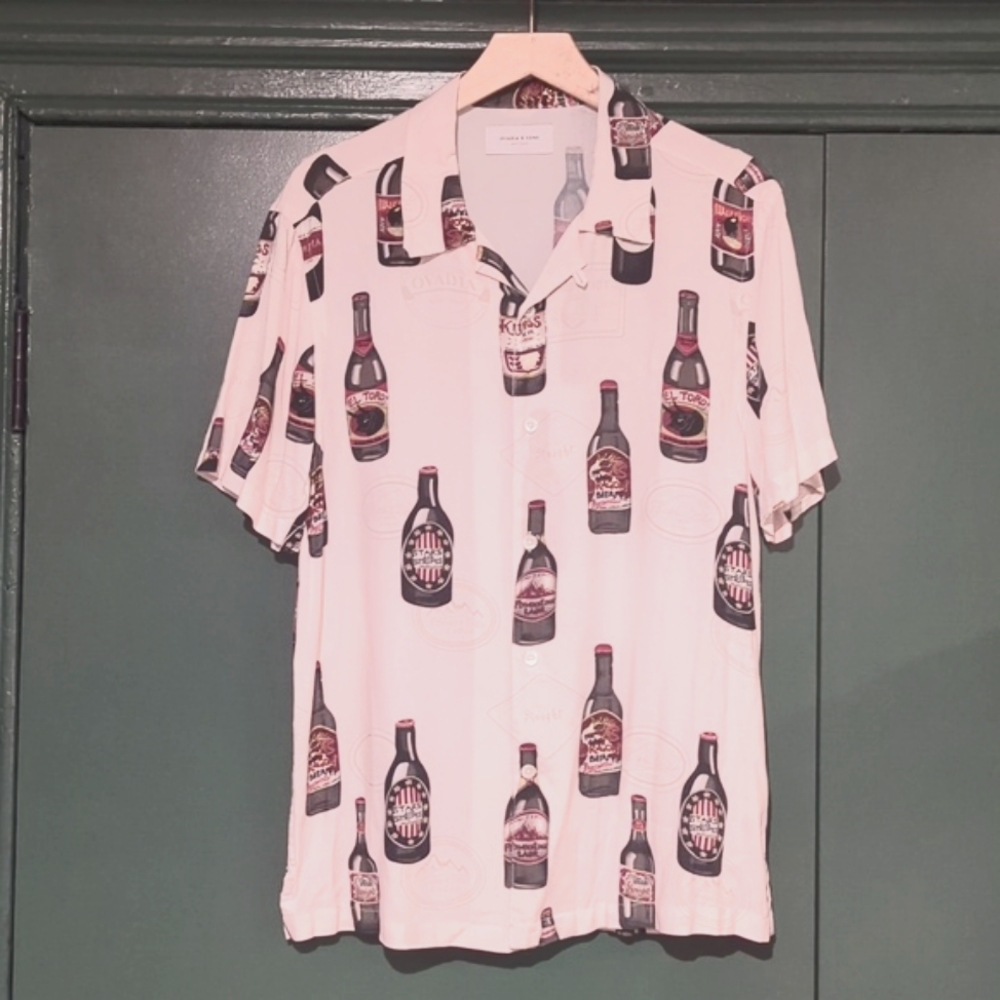 NEW Ovadia & Sons Short Sleeve Button Down Shirt Size Medium